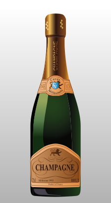 Close-up of Champagne bubbles rising in a flute — non-vintage Champagne accounts for around 95% of all Champagne production and represents the signature style of each house