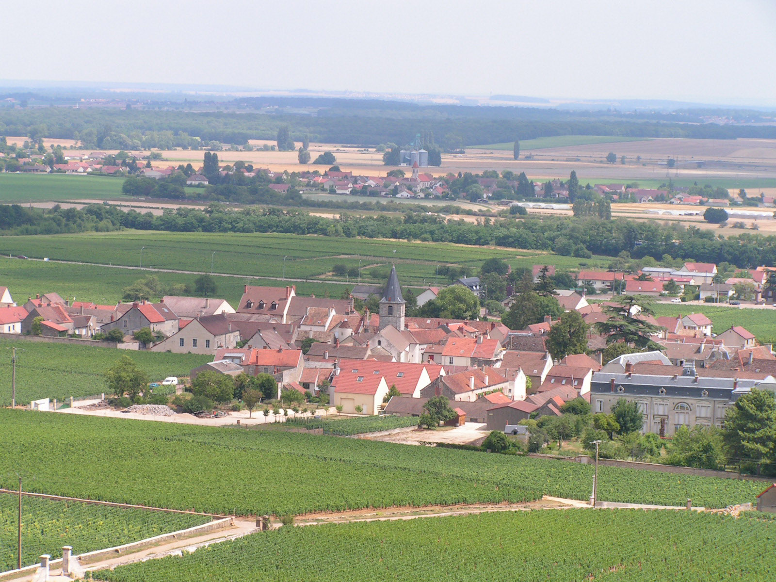 Vosne-Romanée village in Burgundy wine region, home to the most prestigious Grand Cru vineyards